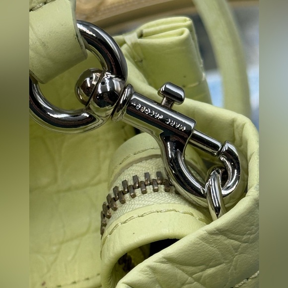 🆕 MARC JACOBS 🧿 NWT The Croc-Embossed Small Tote, Tender Yellow - Picture 11 of 15